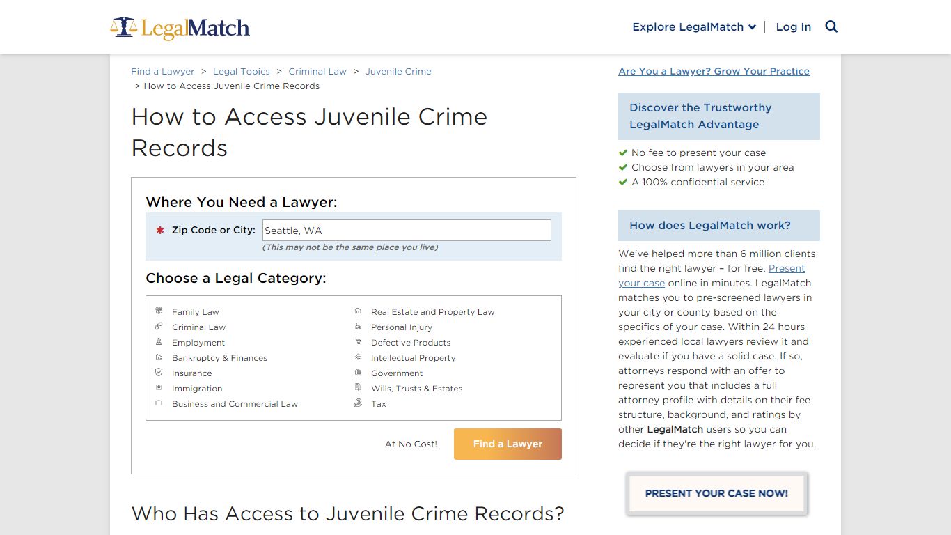 Access to Juvenile Crime Records | Juvenile Records Search - LegalMatch